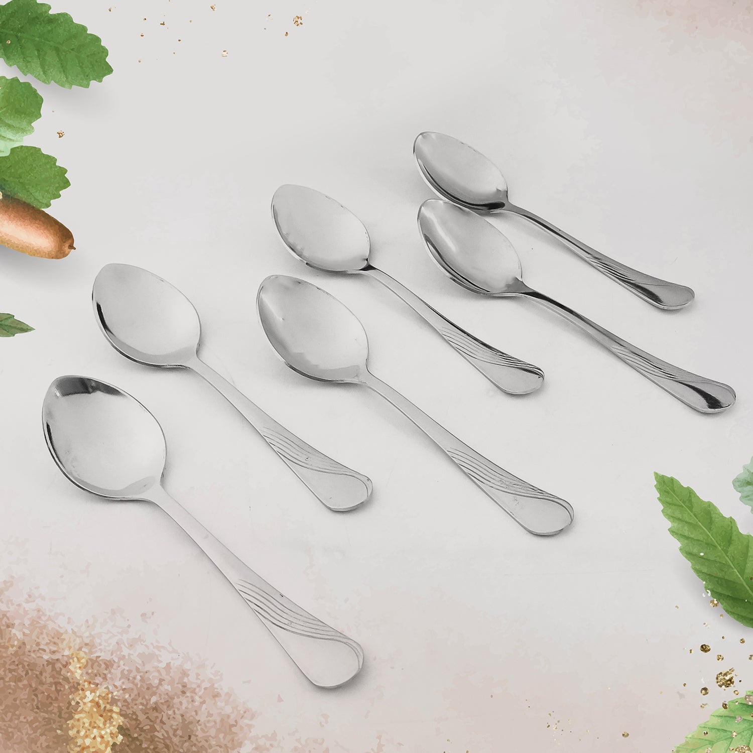 Supermom Stainless Steel Dining Spoons (6 Pc / Set) Supermom Stainless Steel Dining Spoons (6 Pc / Set)
